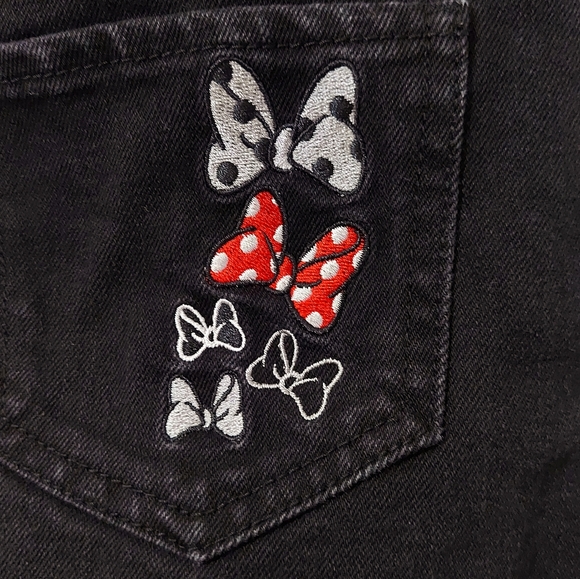 Juniors Button-front Minnie Mouse Denim Mini Skirt, Large (Juniors 14-16) Y2K - Picture 3 of 5